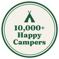 Wildloo portable camping toilet trusted by 10,000+ happy campers badge
